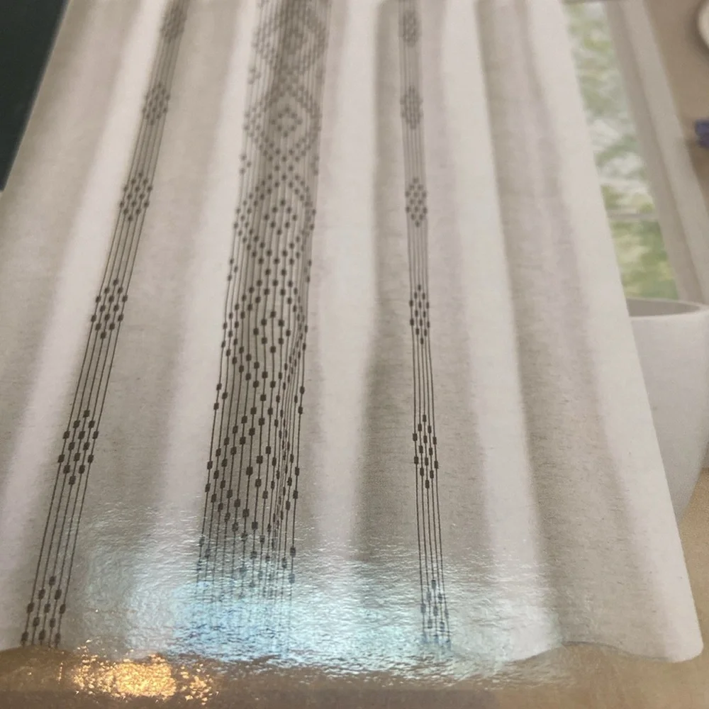 DECOR Studio NWT Shower Curtain Blake 72” by 72”